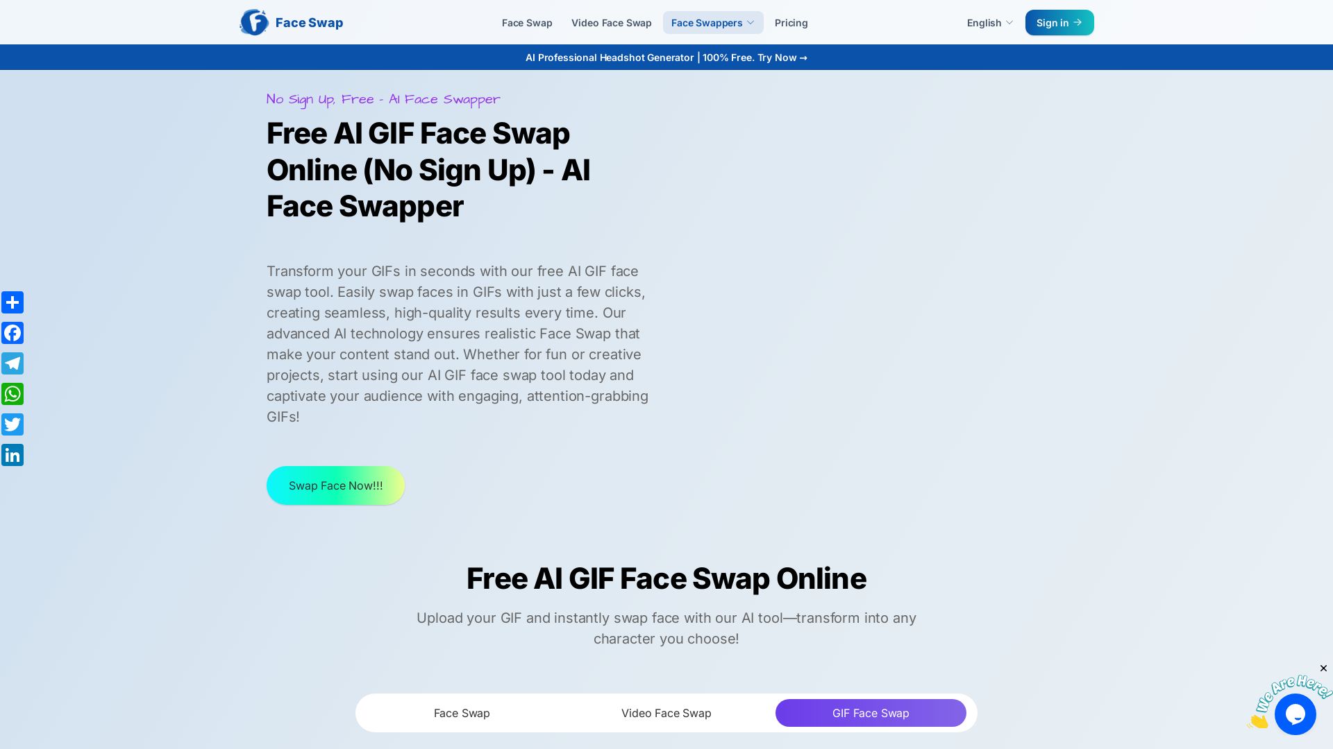 Free AI GIF Face Swap Online