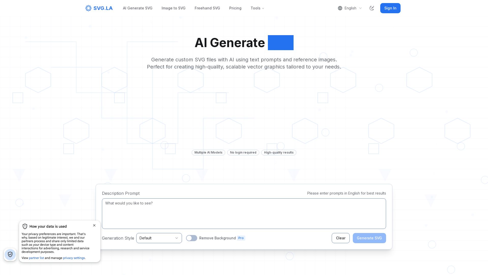 AI Generate SVG