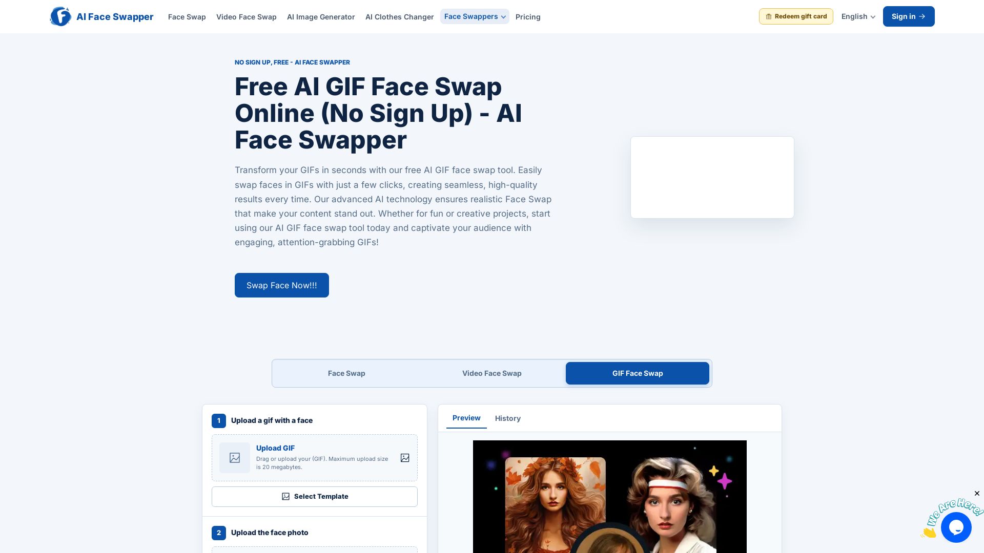 Free AI GIF Face Swap Online