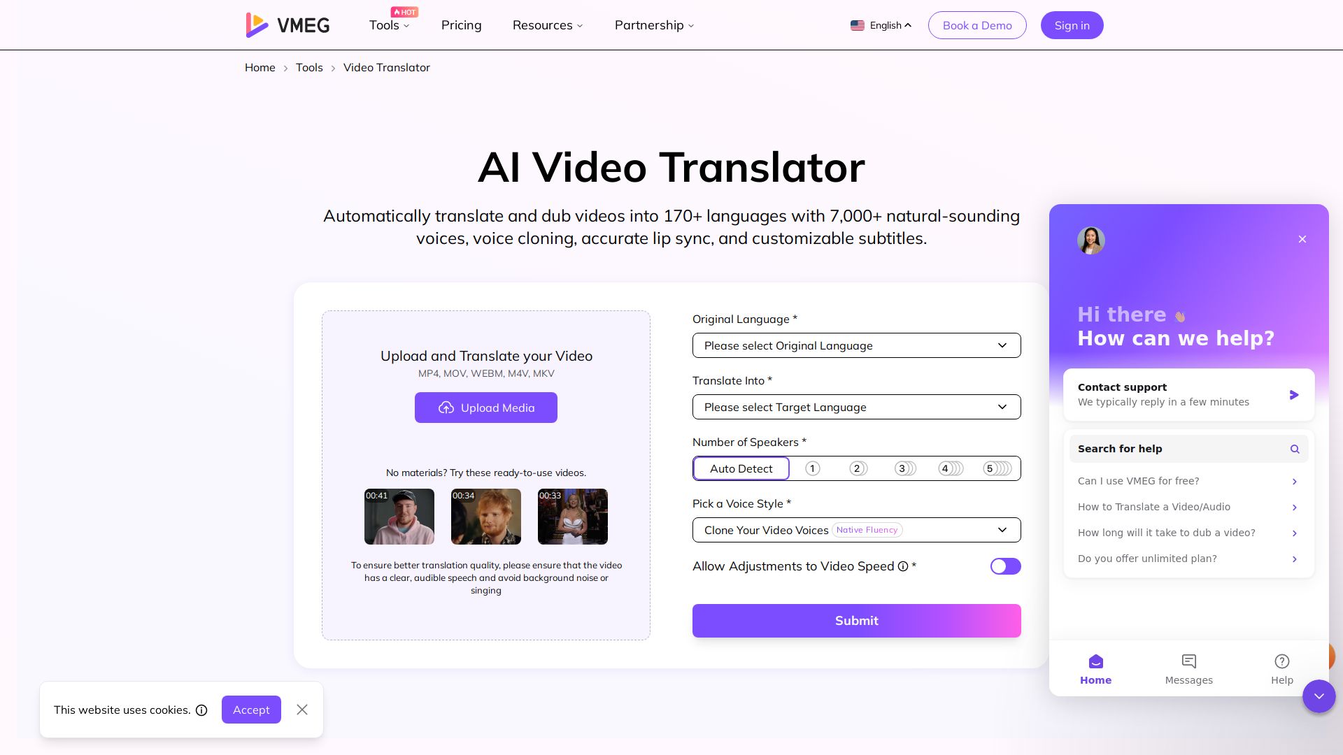 VMEG Video Translation