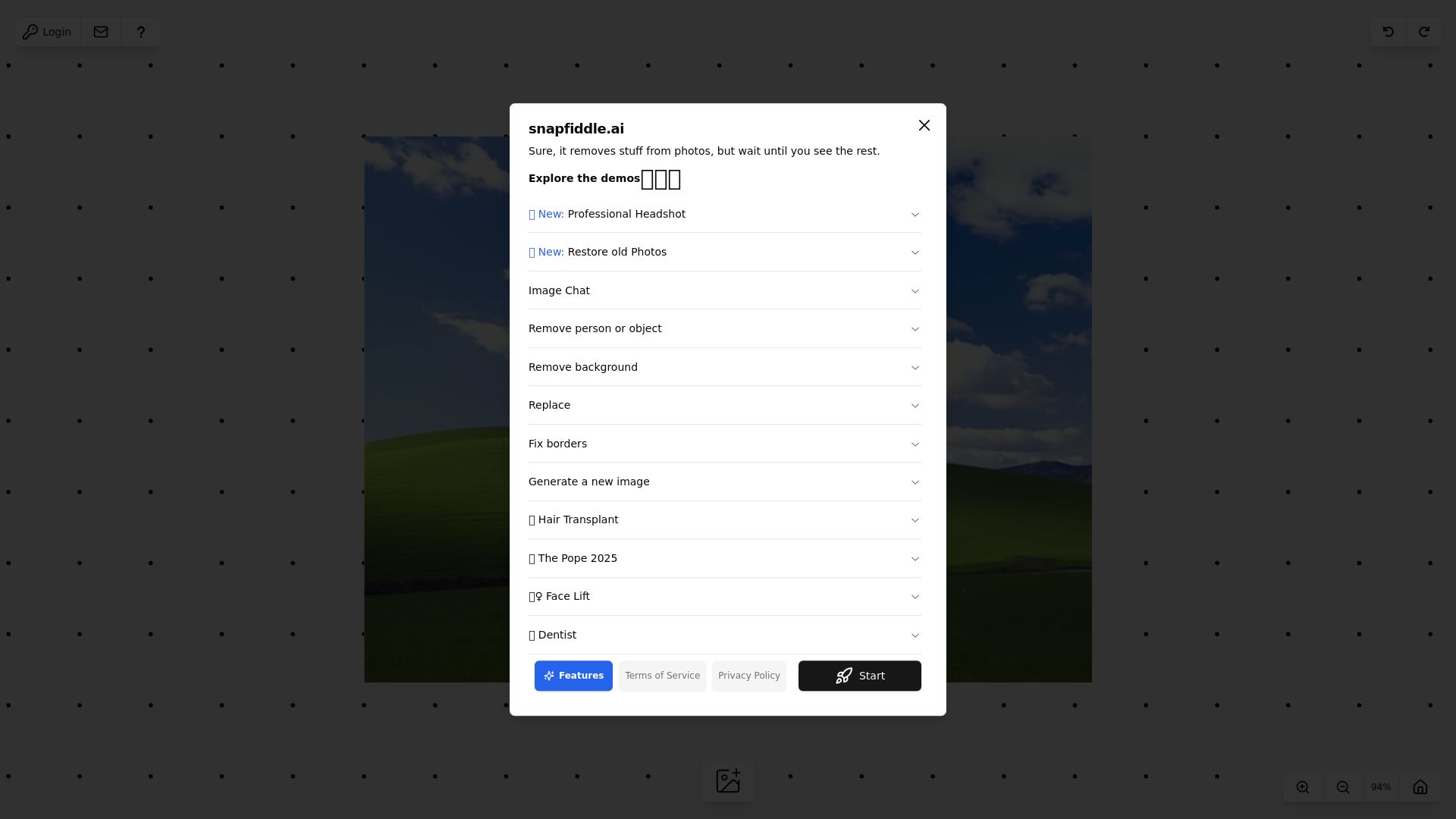snapfiddle AI Image Editor
