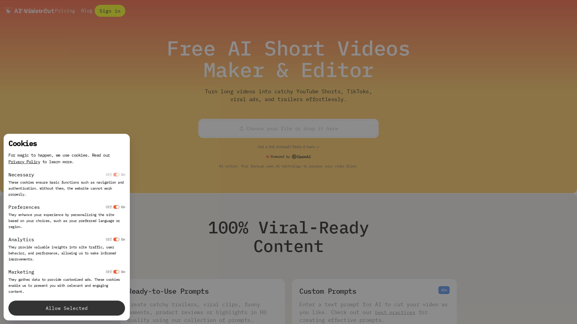 AI Video Cut