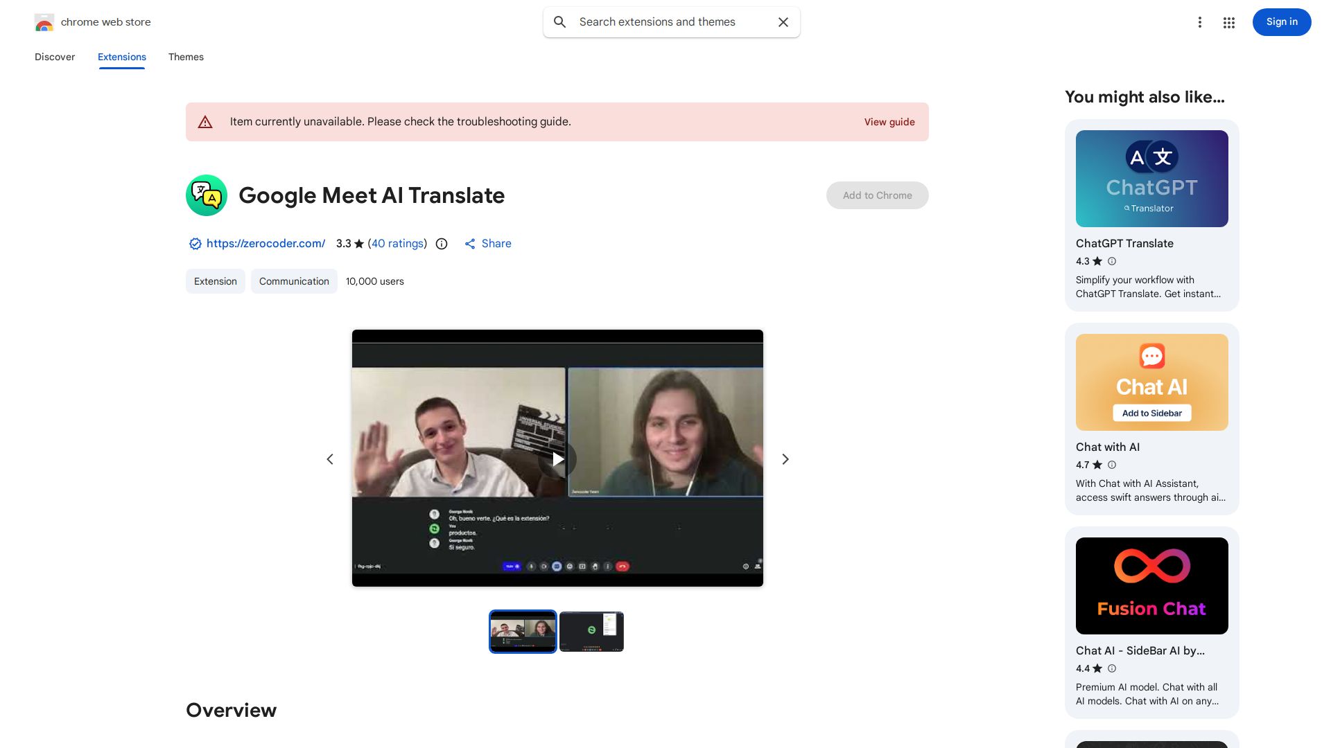 Google Meet AI Translate