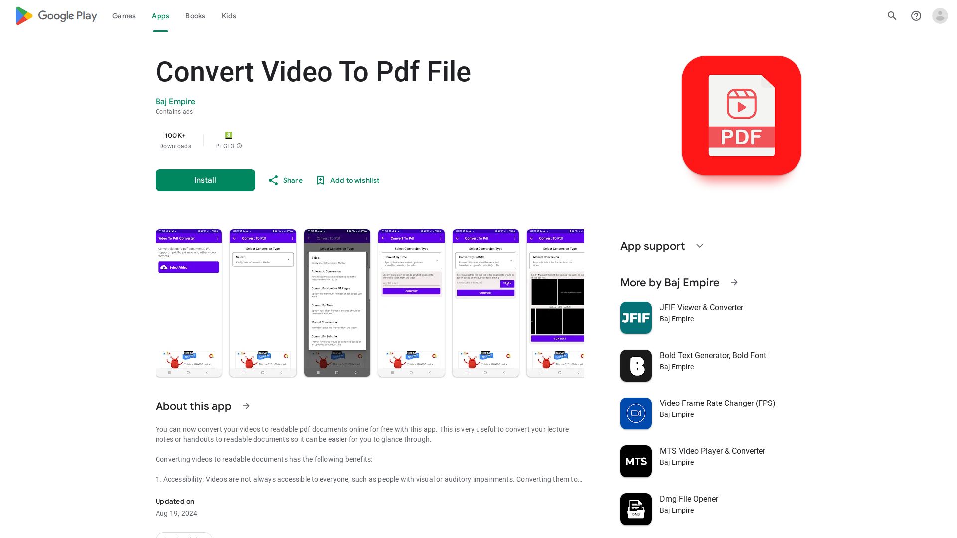 Video To Pdf Converter