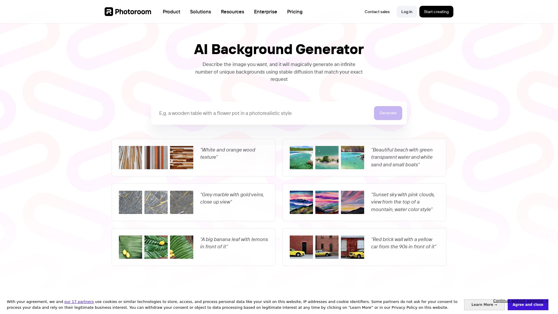 AI Background Generator by PhotoRoom