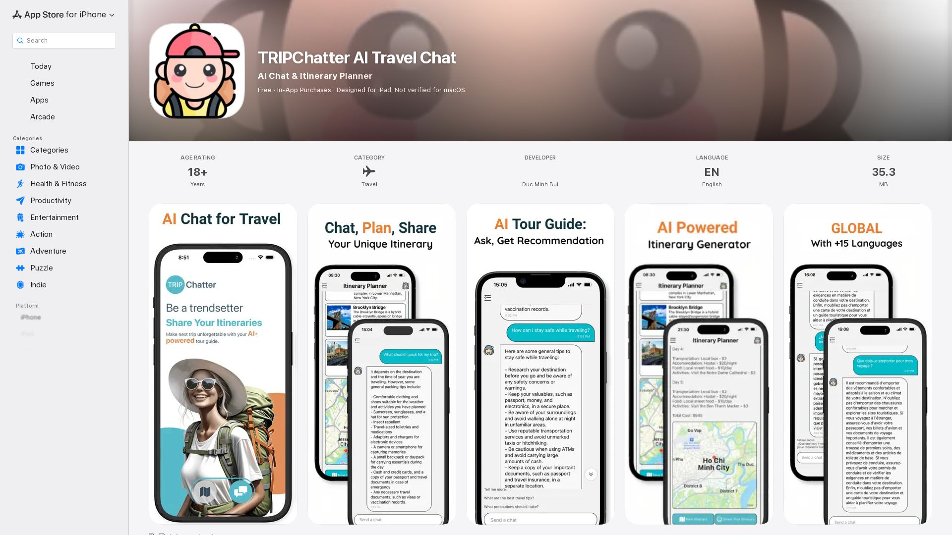 AI Chat Travel Assistant