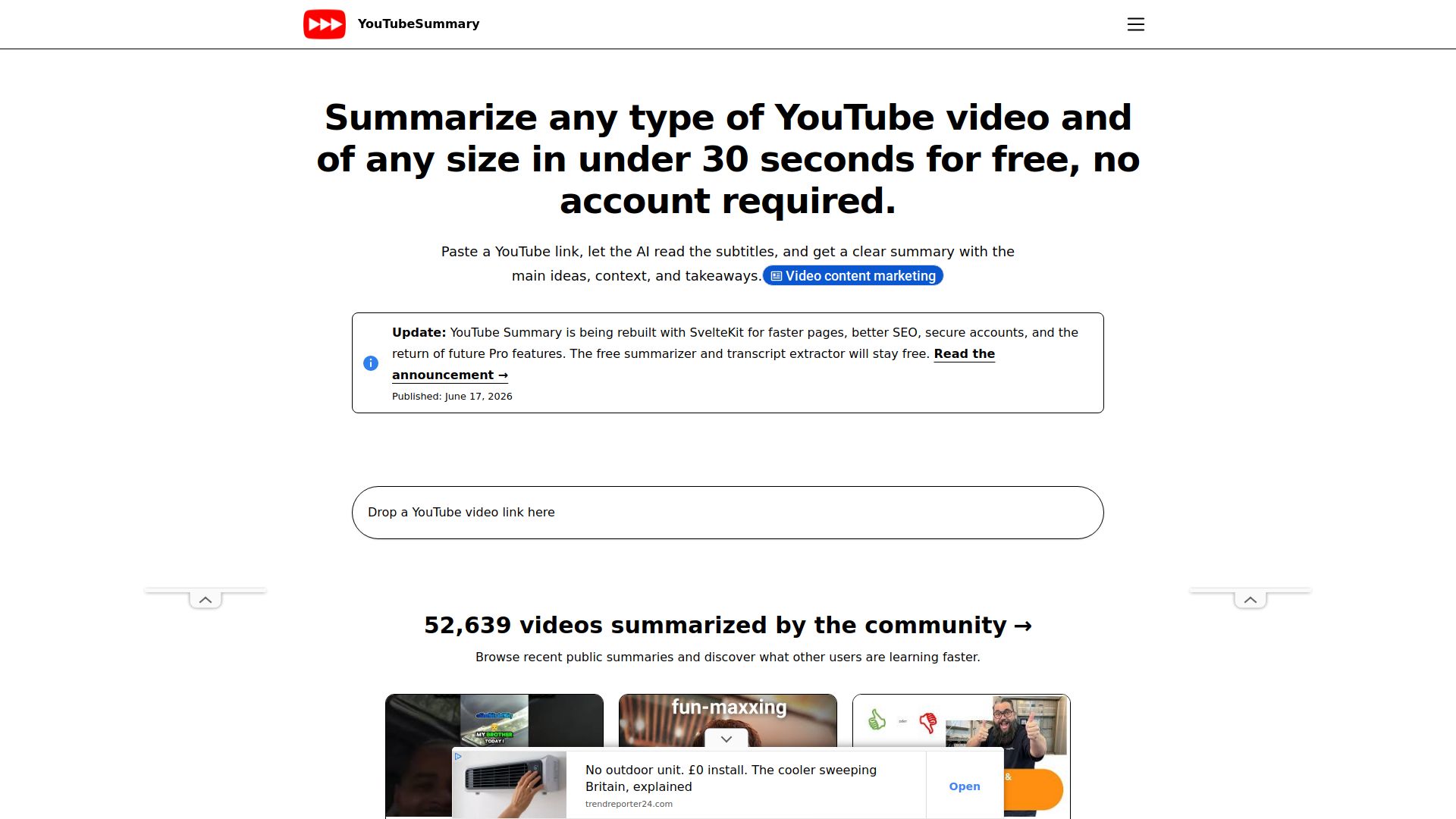 YouTube Summary