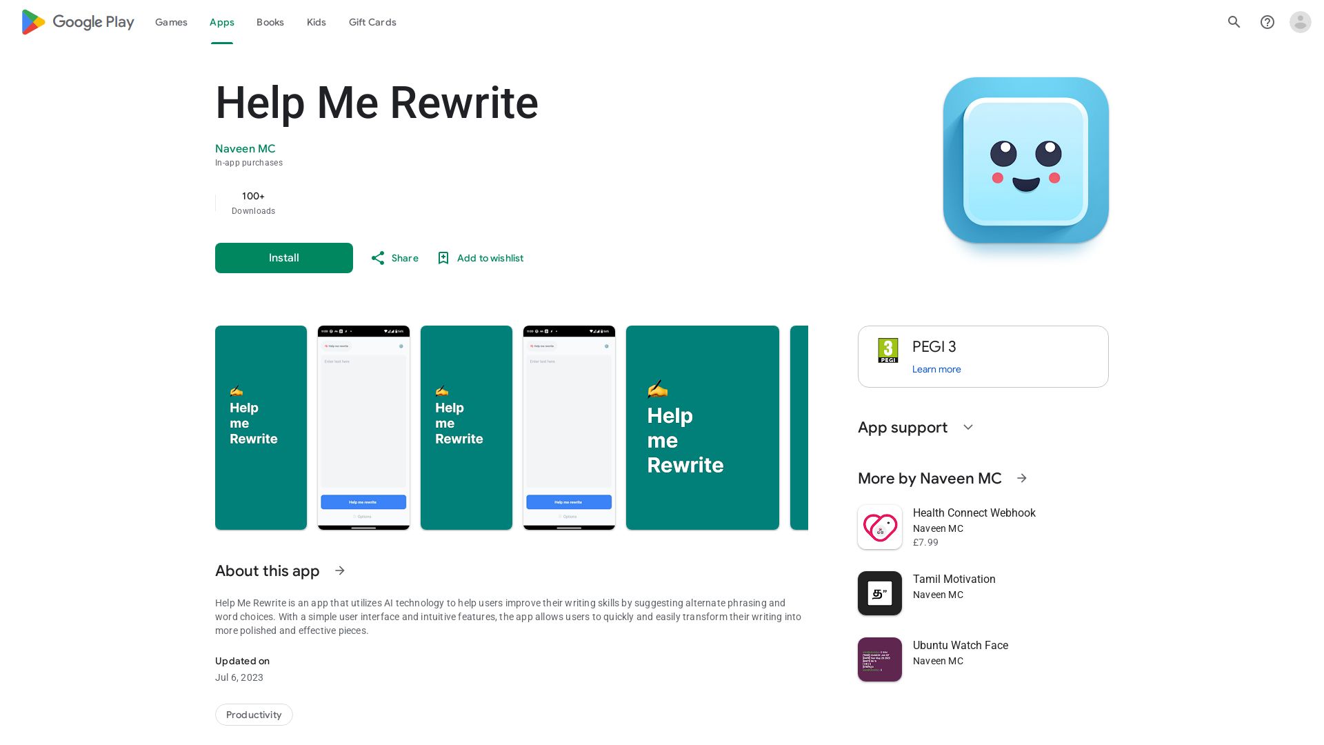 Help Me Rewrite
