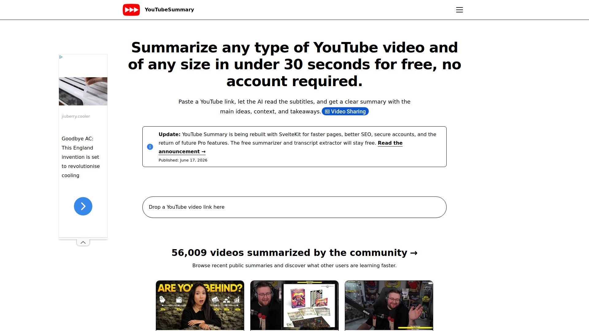 YouTube Summary