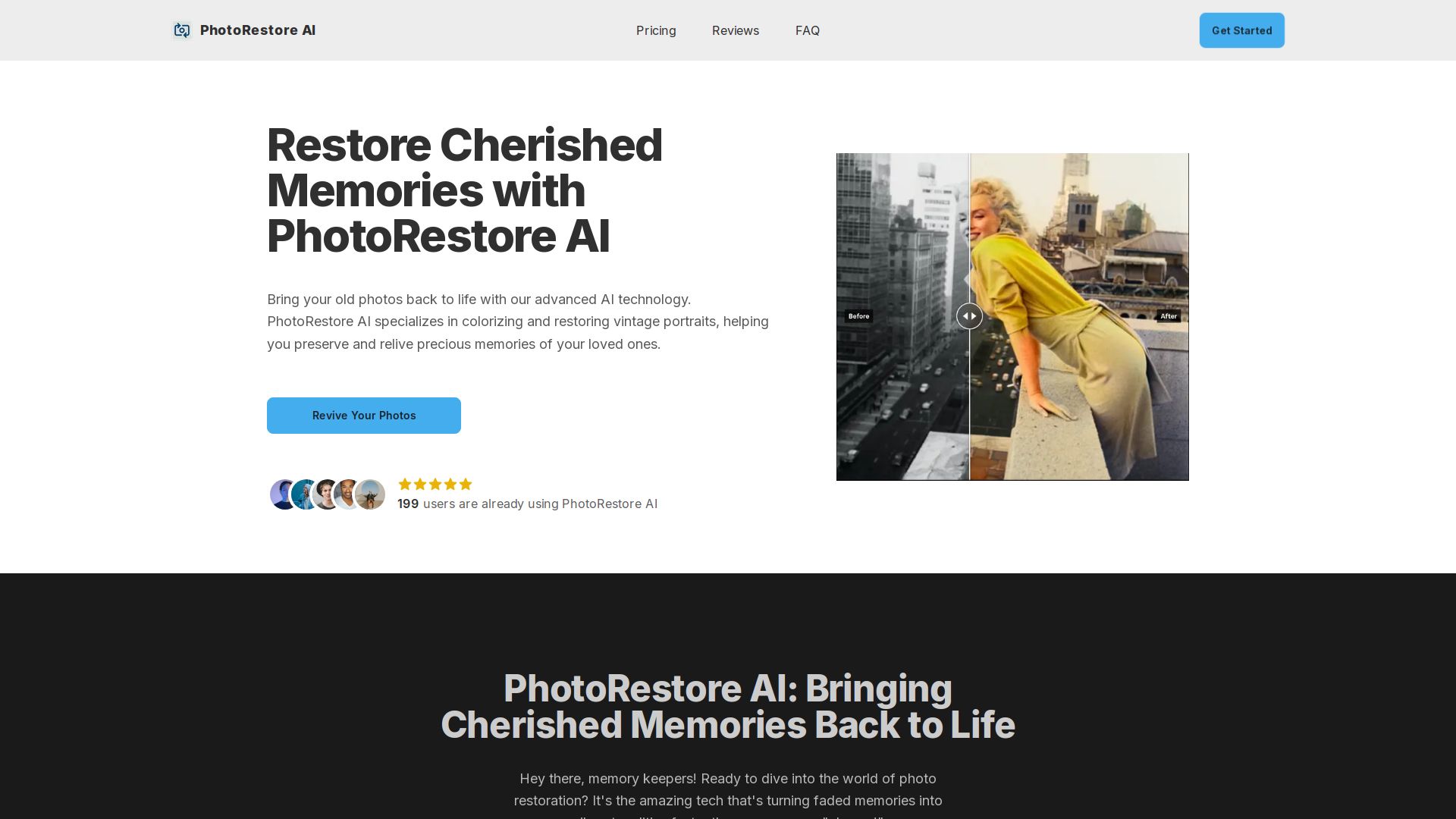 PhotoRestore AI