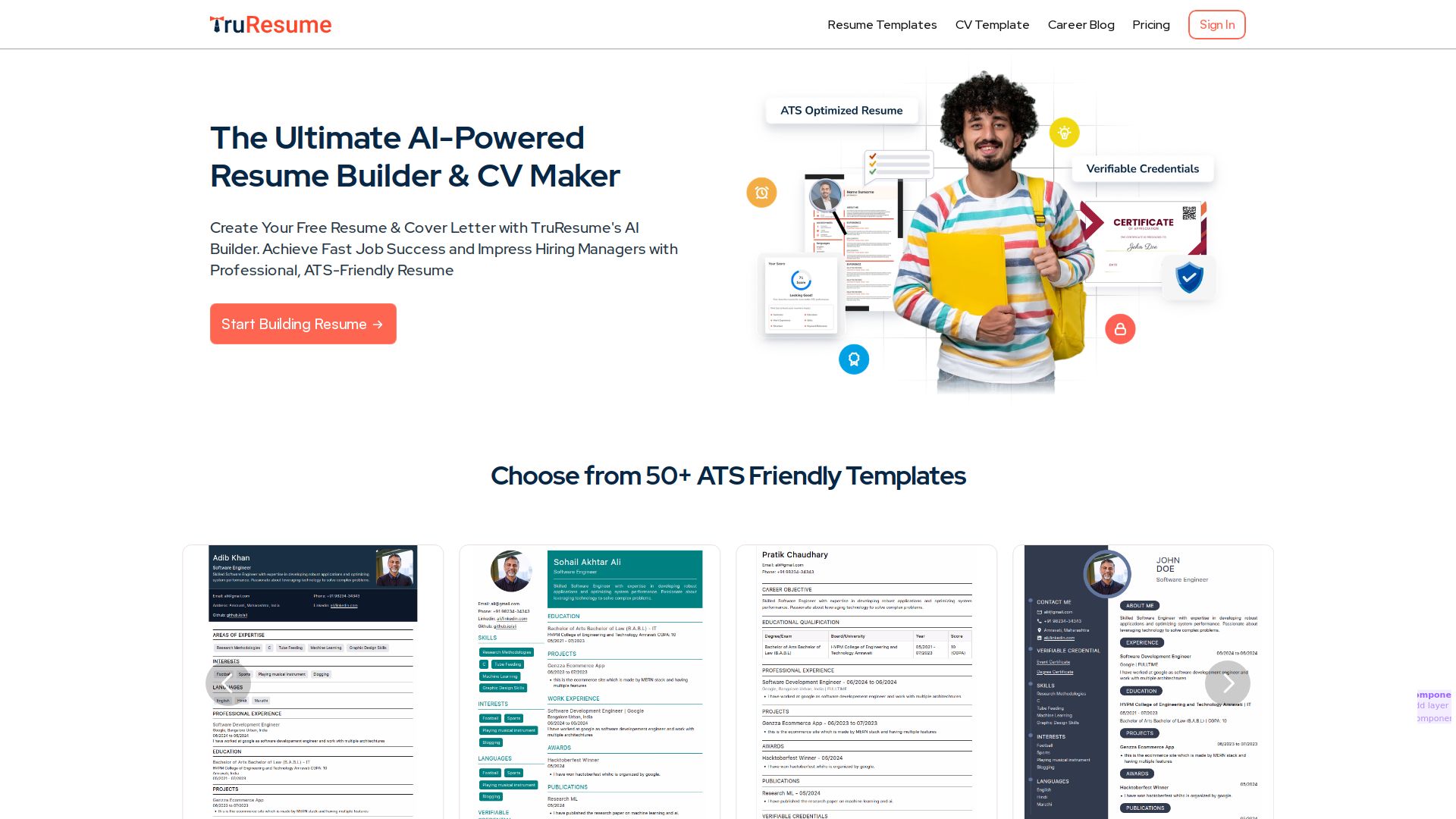Truresume Builder