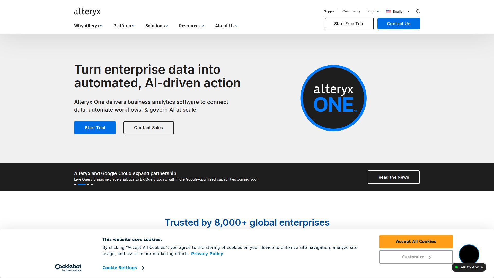 Alteryx Analytics Cloud Platform