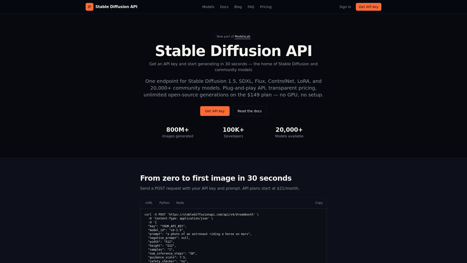 stablediffusion api