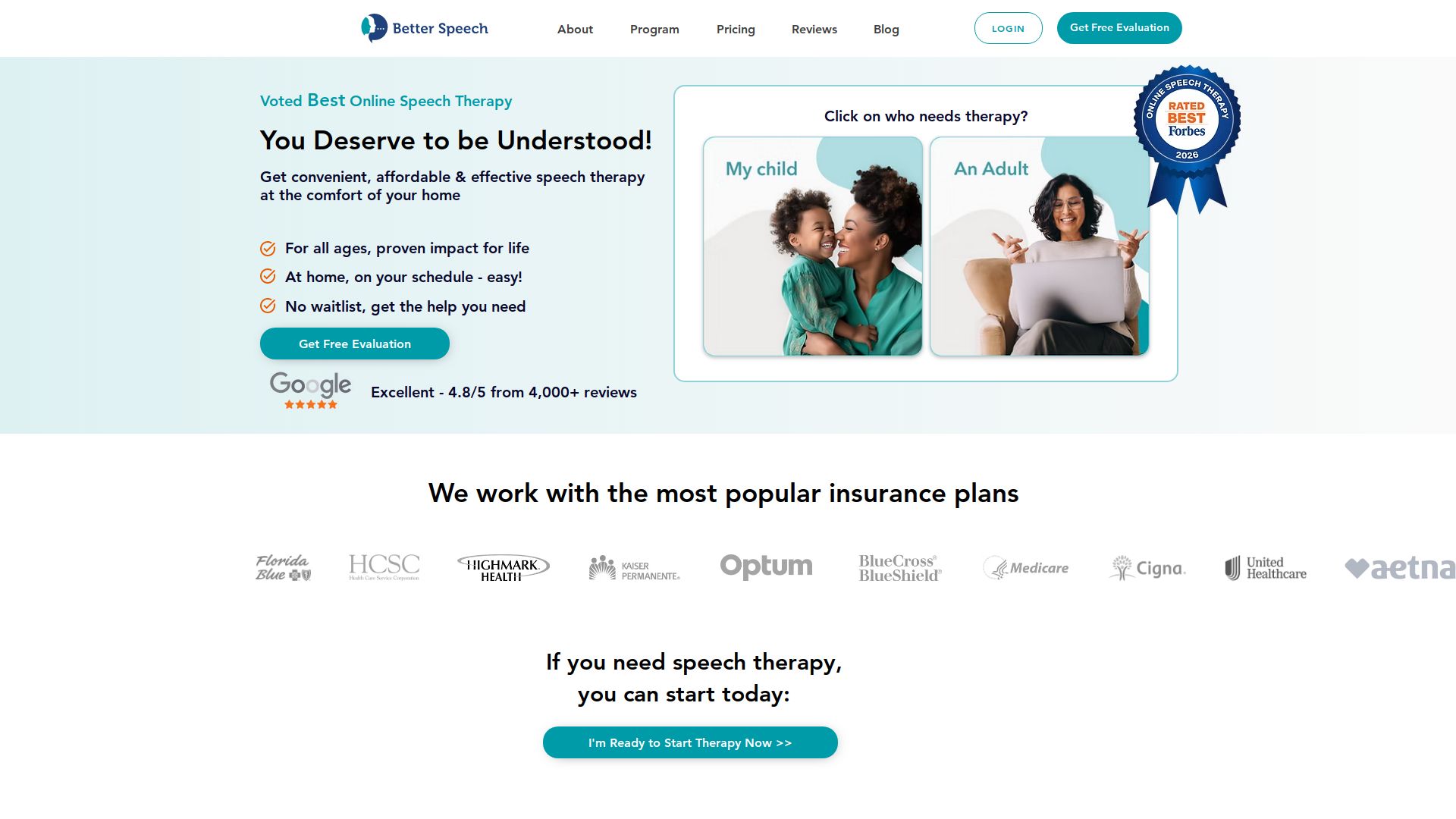 Better Speech Online Speech Therapy