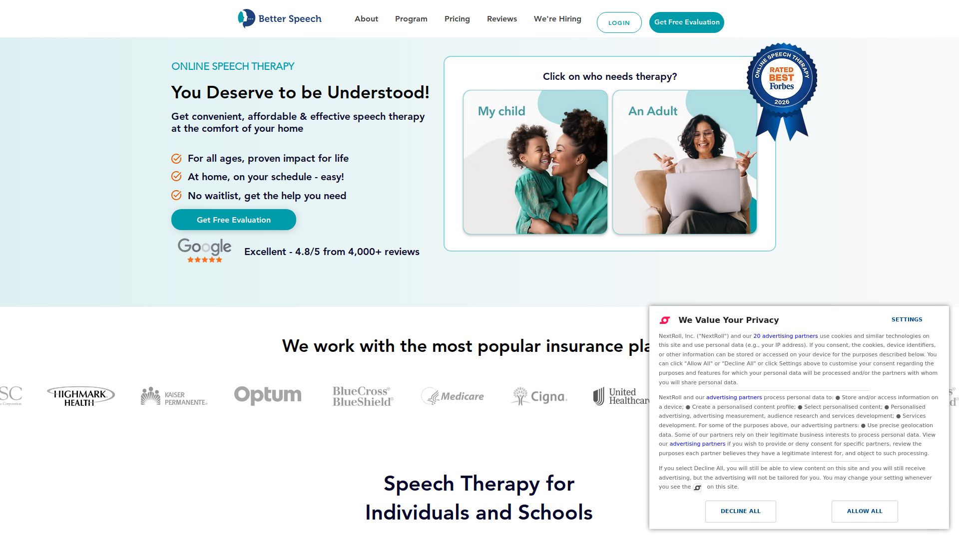 Better Speech Online Speech Therapy