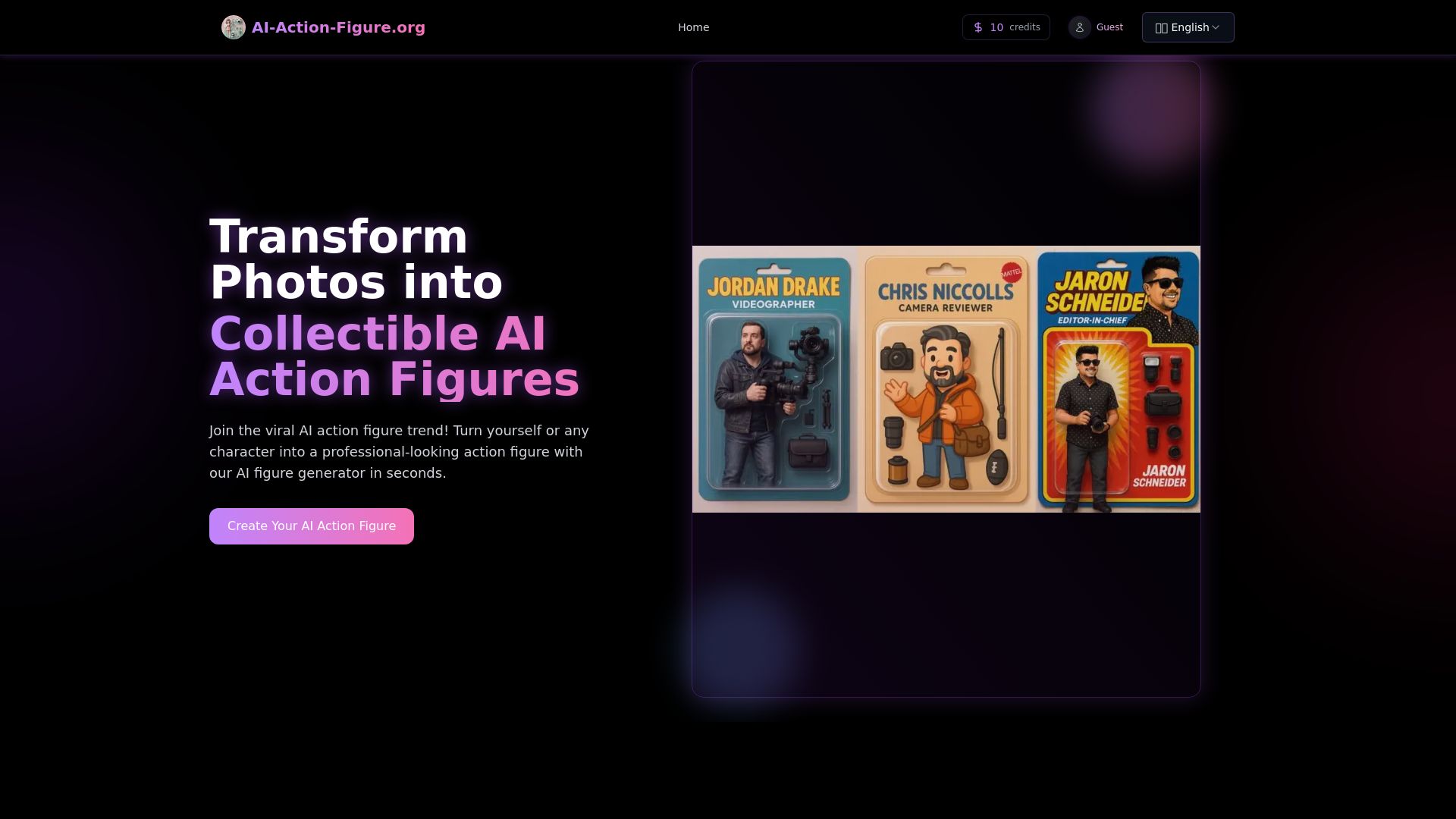 AI Action Figure Creator | Transform Photos into Action Figures