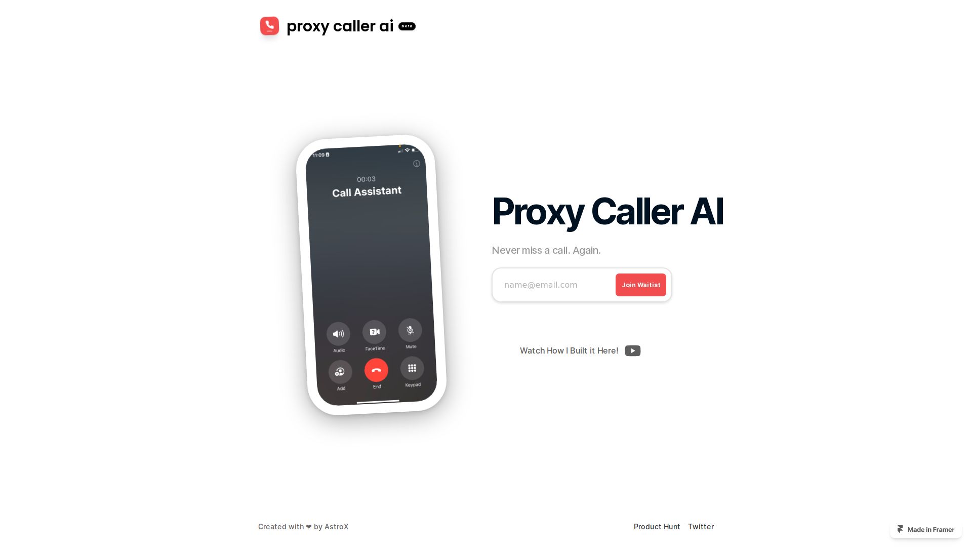 Proxy Call Assistant