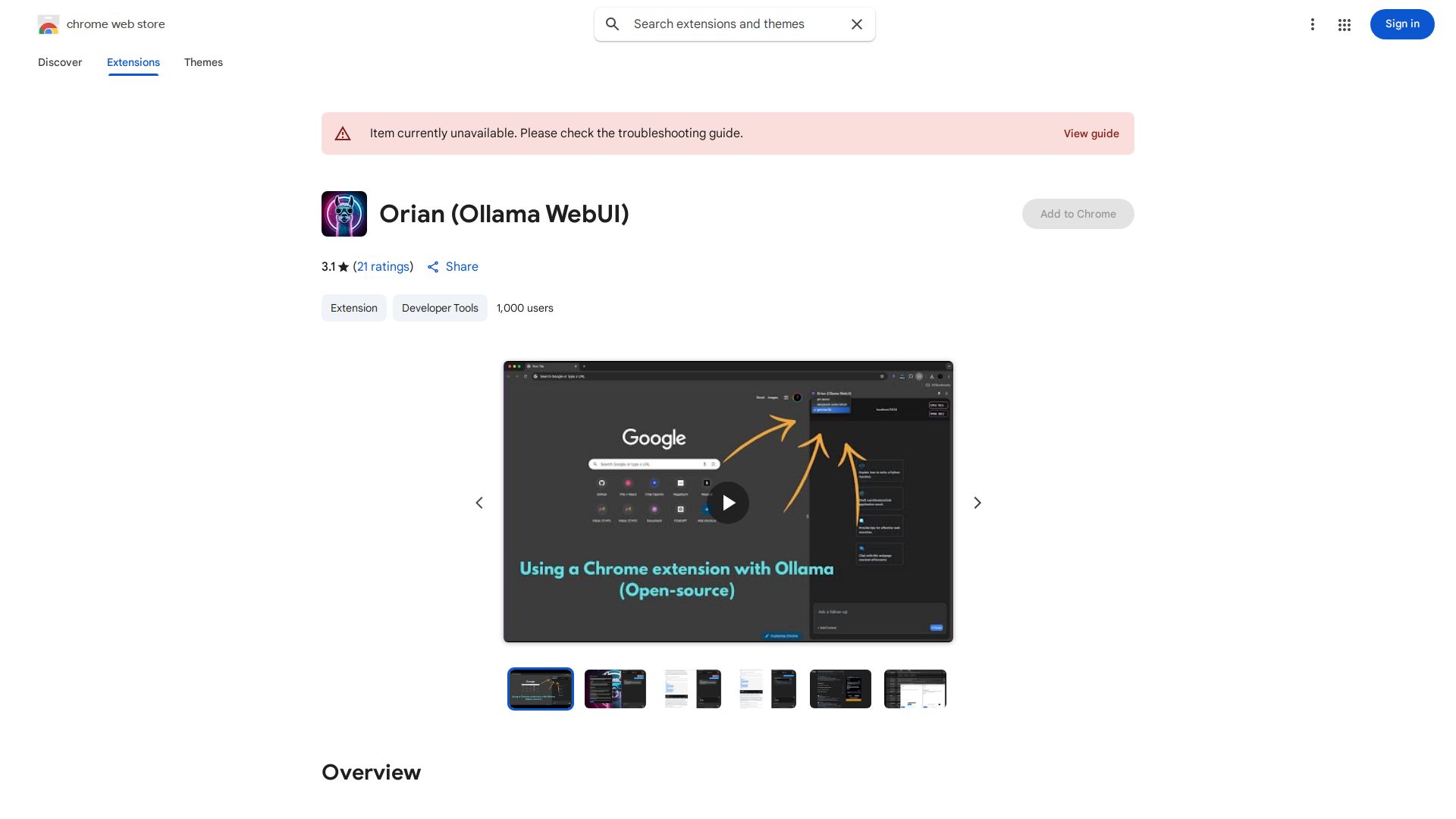 Orian (Ollama WebUI)