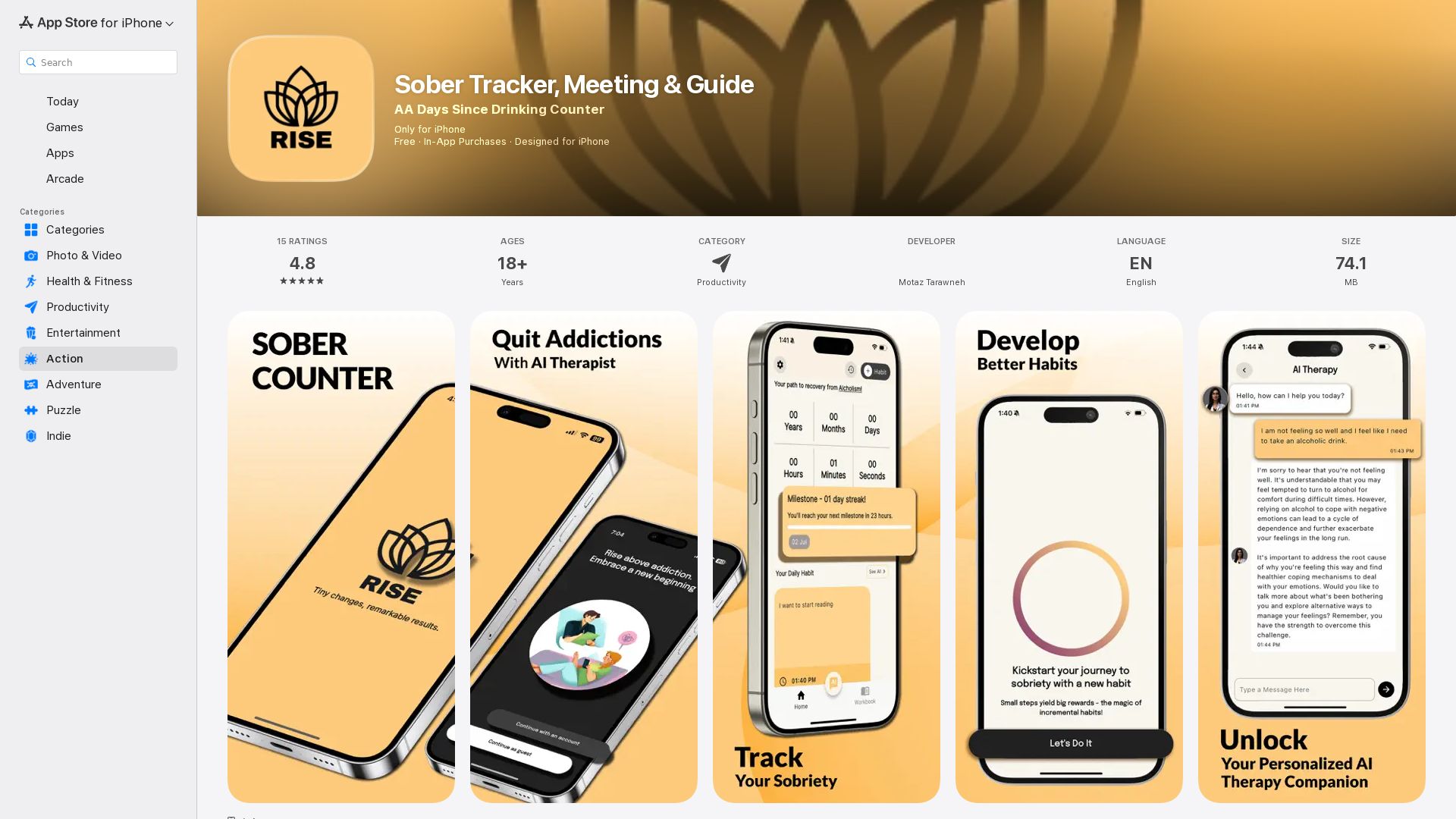 Sober Counter & Therapy - Rise