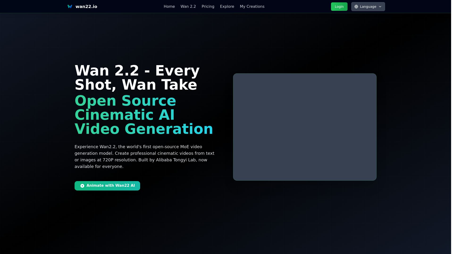 Wan2.2 Video generation