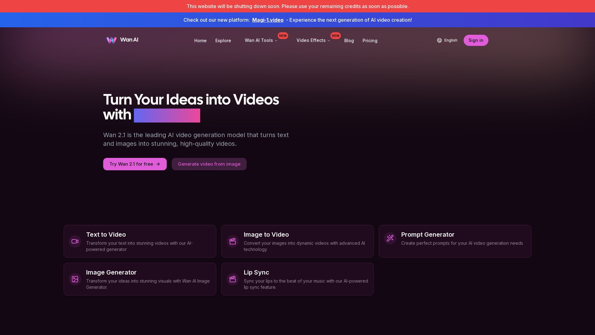 Wan AI Video Generator