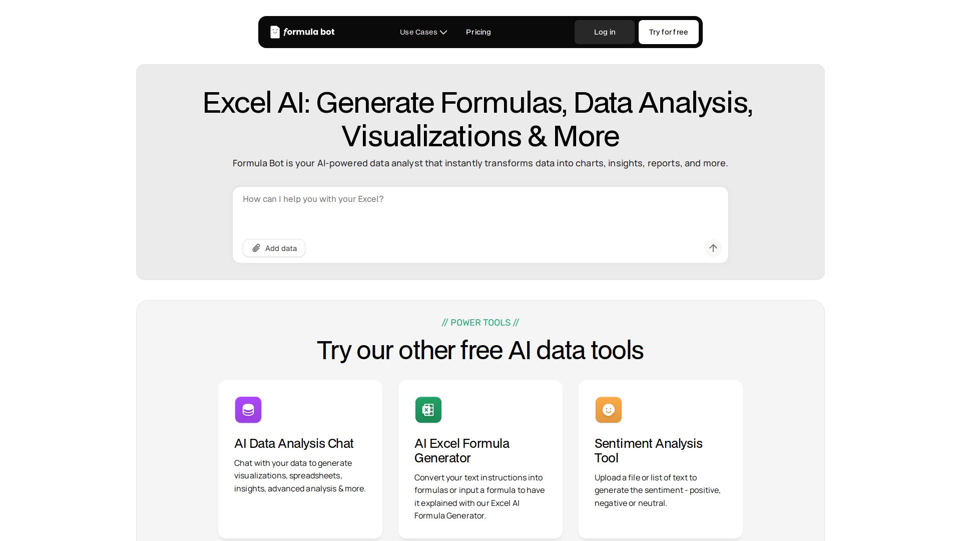 Excel Formula Bot