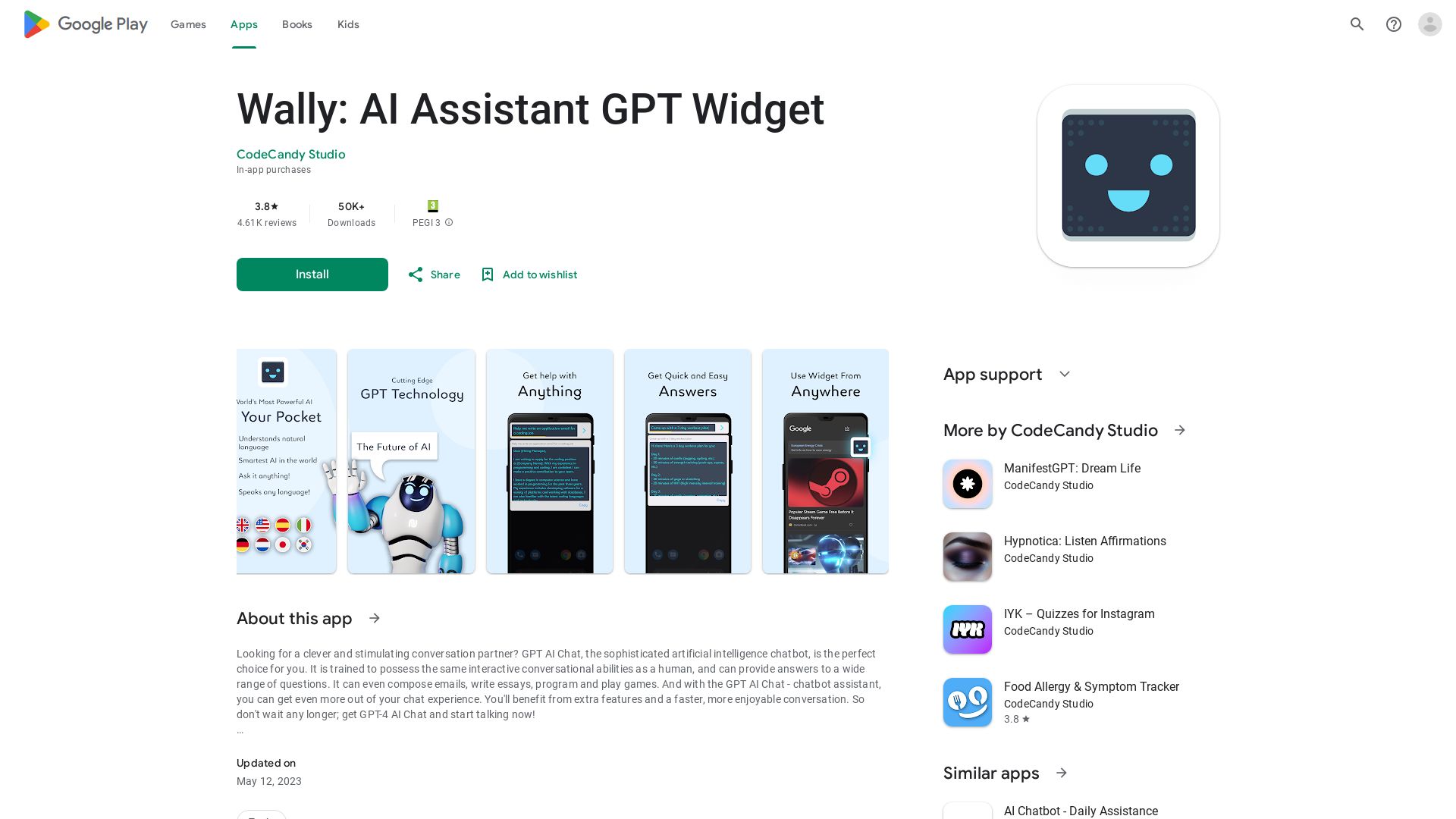 Android AI Assistant Widget