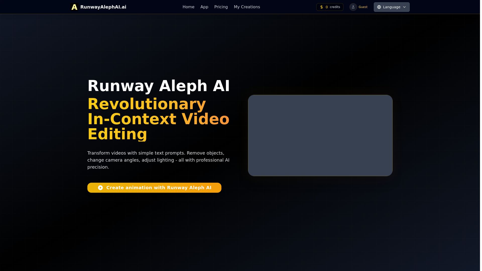 Runway Aleph AI
