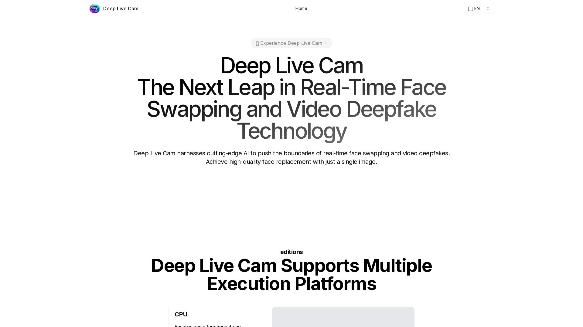Deep Live Cam