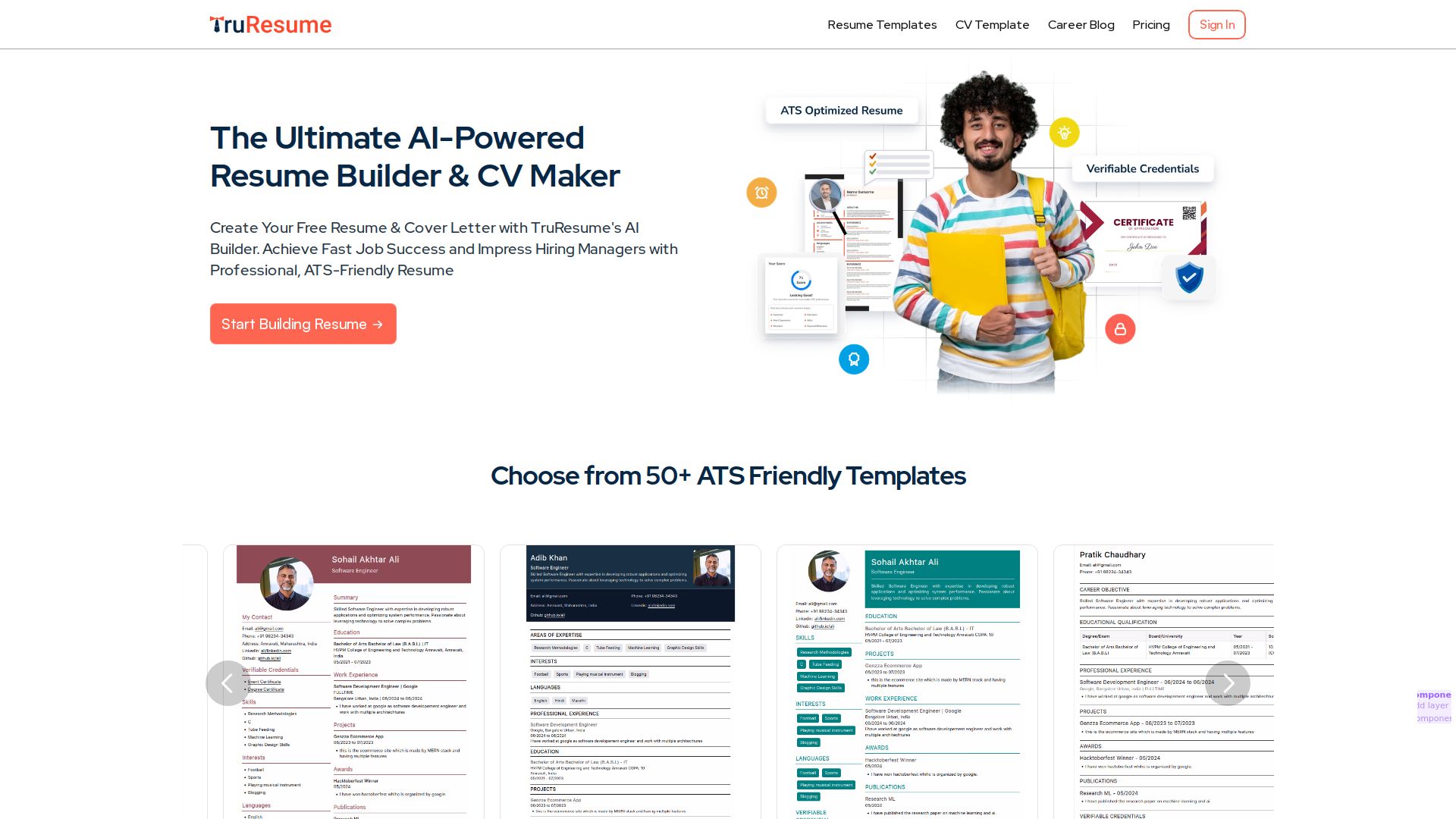 Truresume Builder