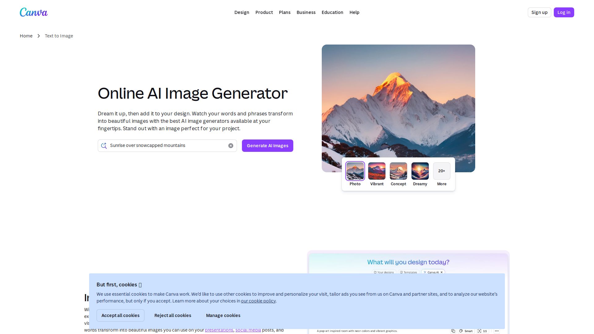 Canva Text to Image