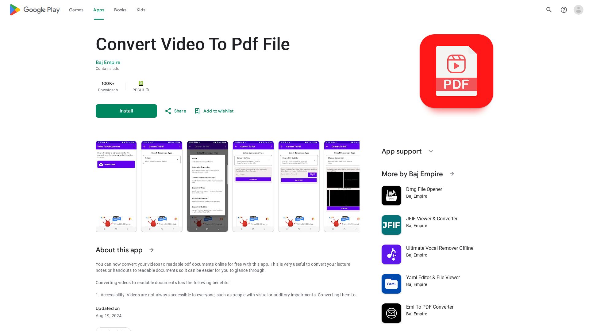 Video To Pdf Converter