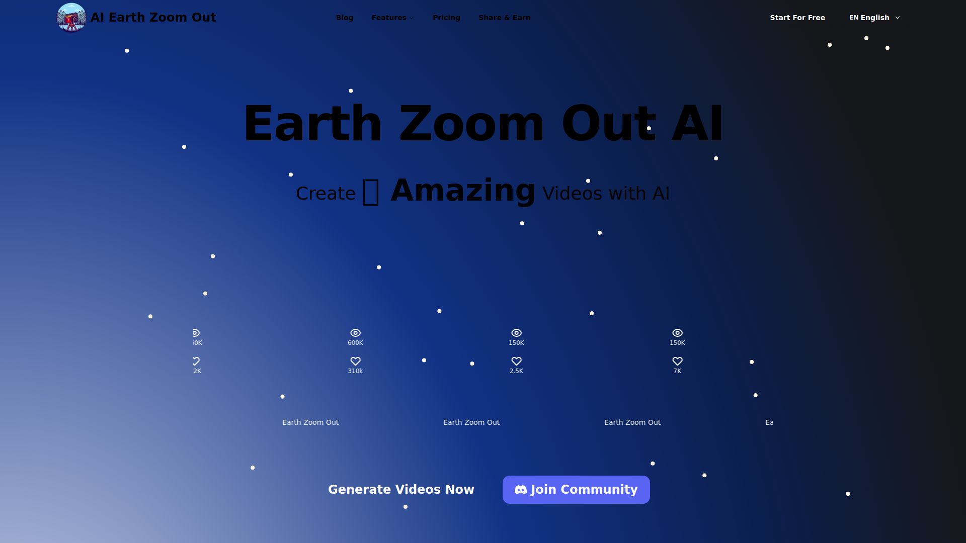Earth Zoom Out AI