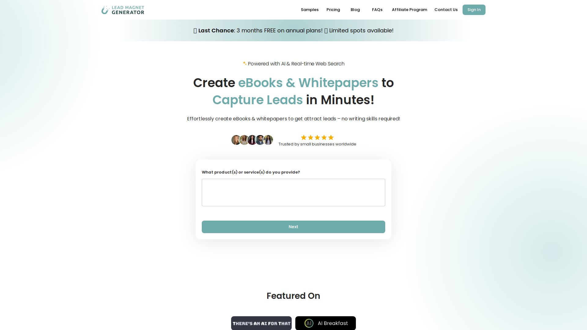 Lead Magnet Generator