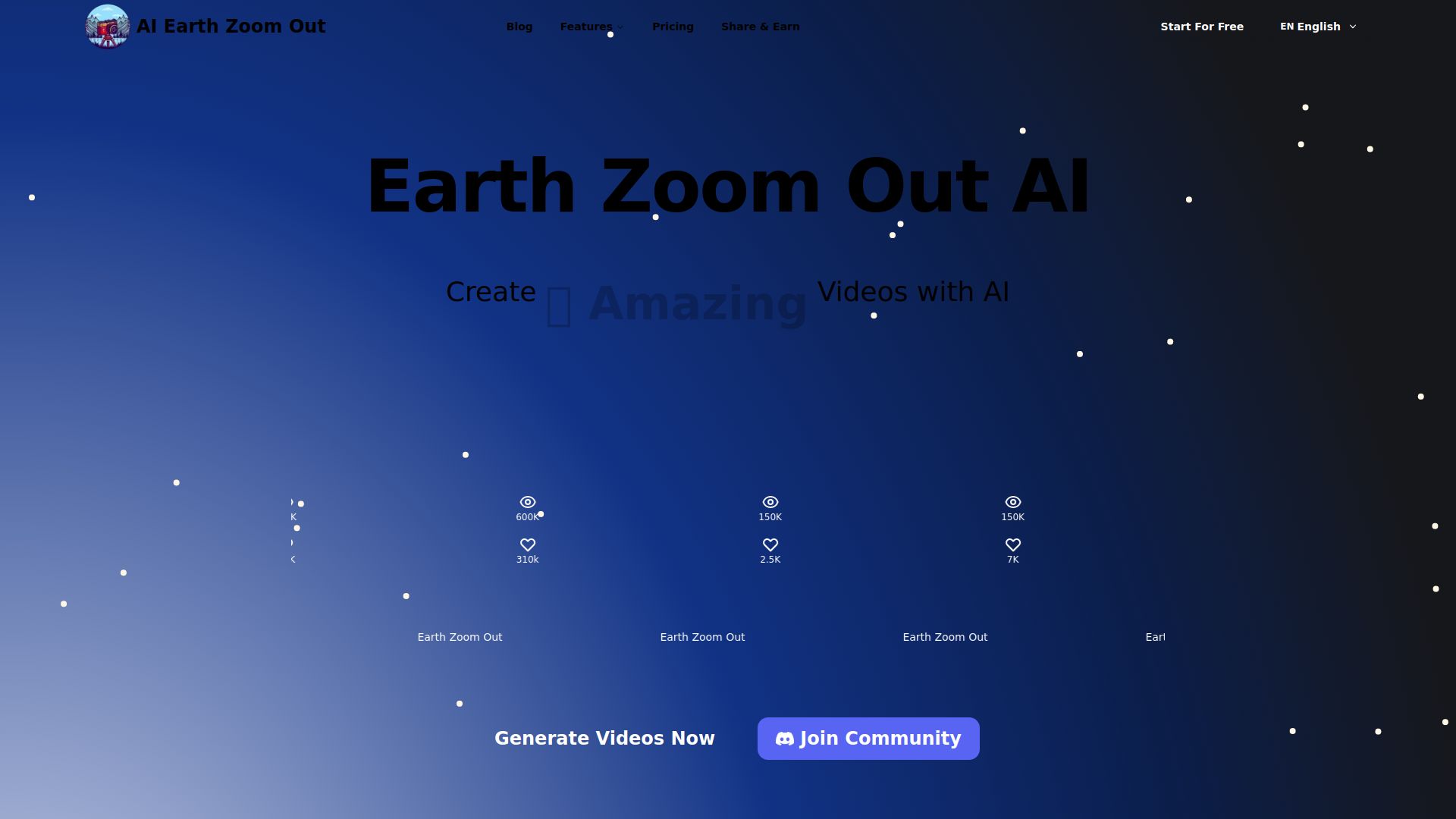 Earth Zoom Out AI