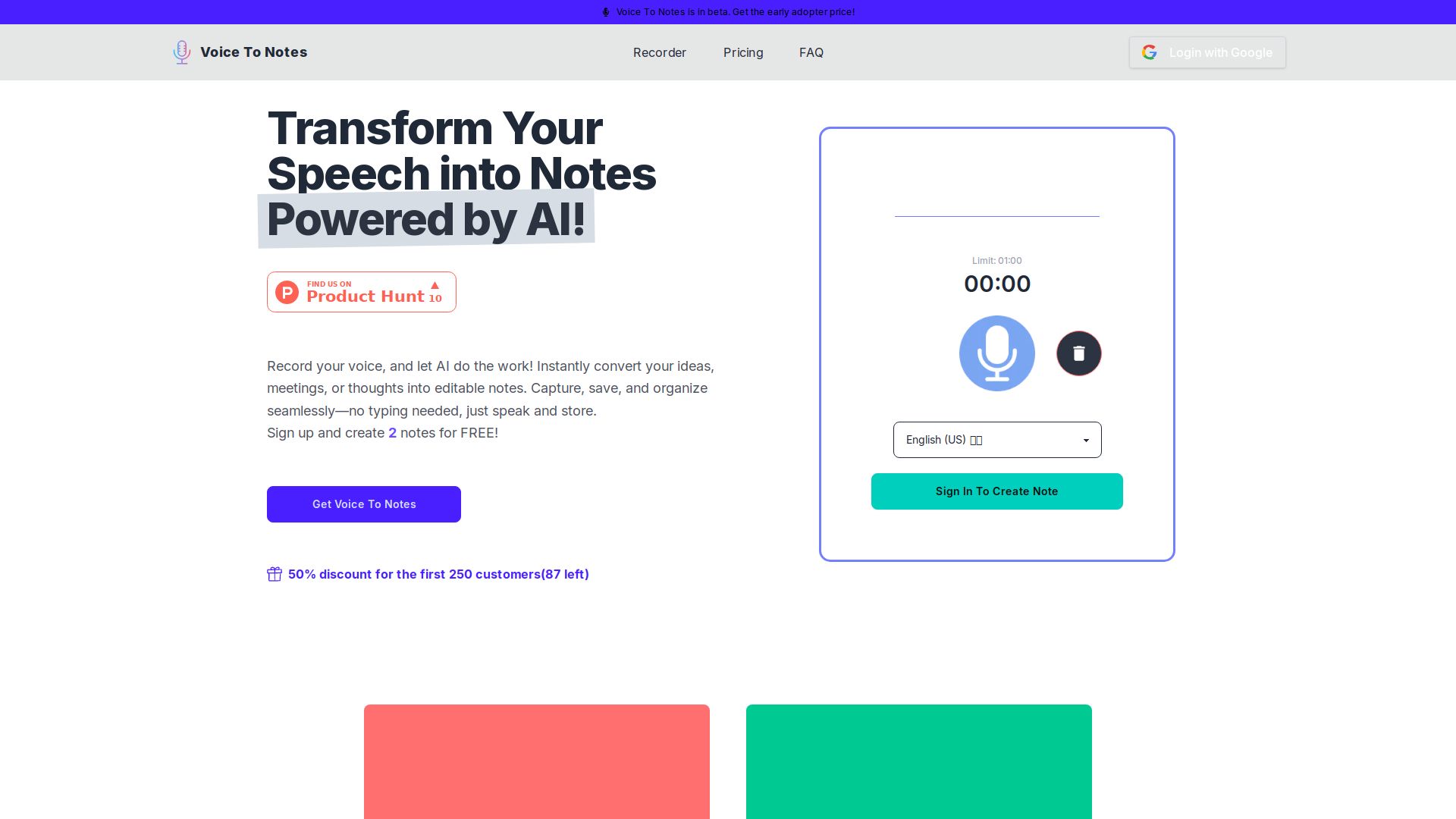 Voice To Notes
