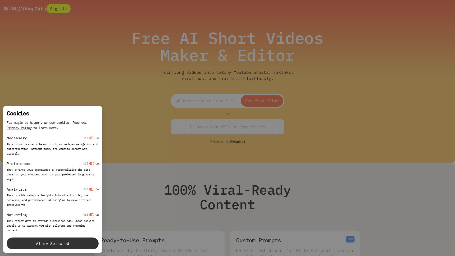 AI Video Cut