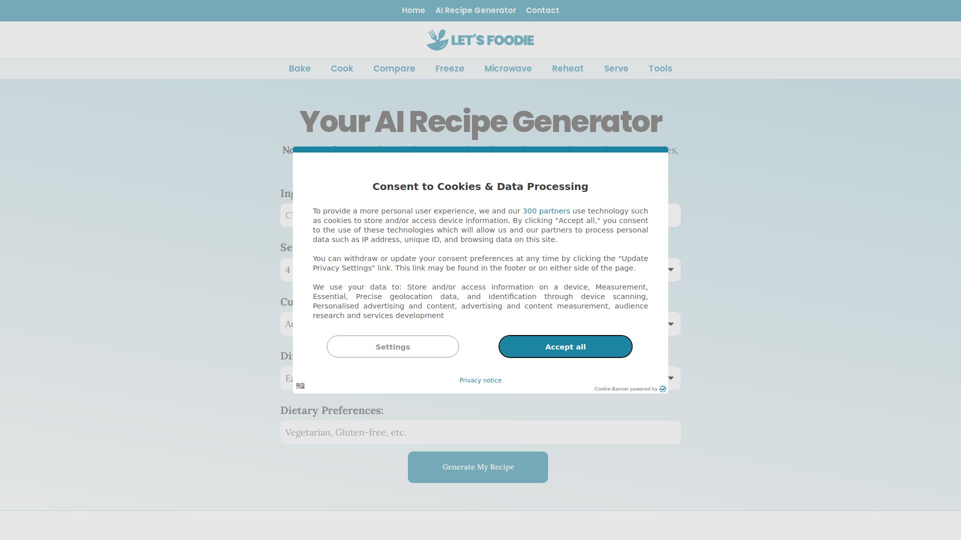 Recipes By AI