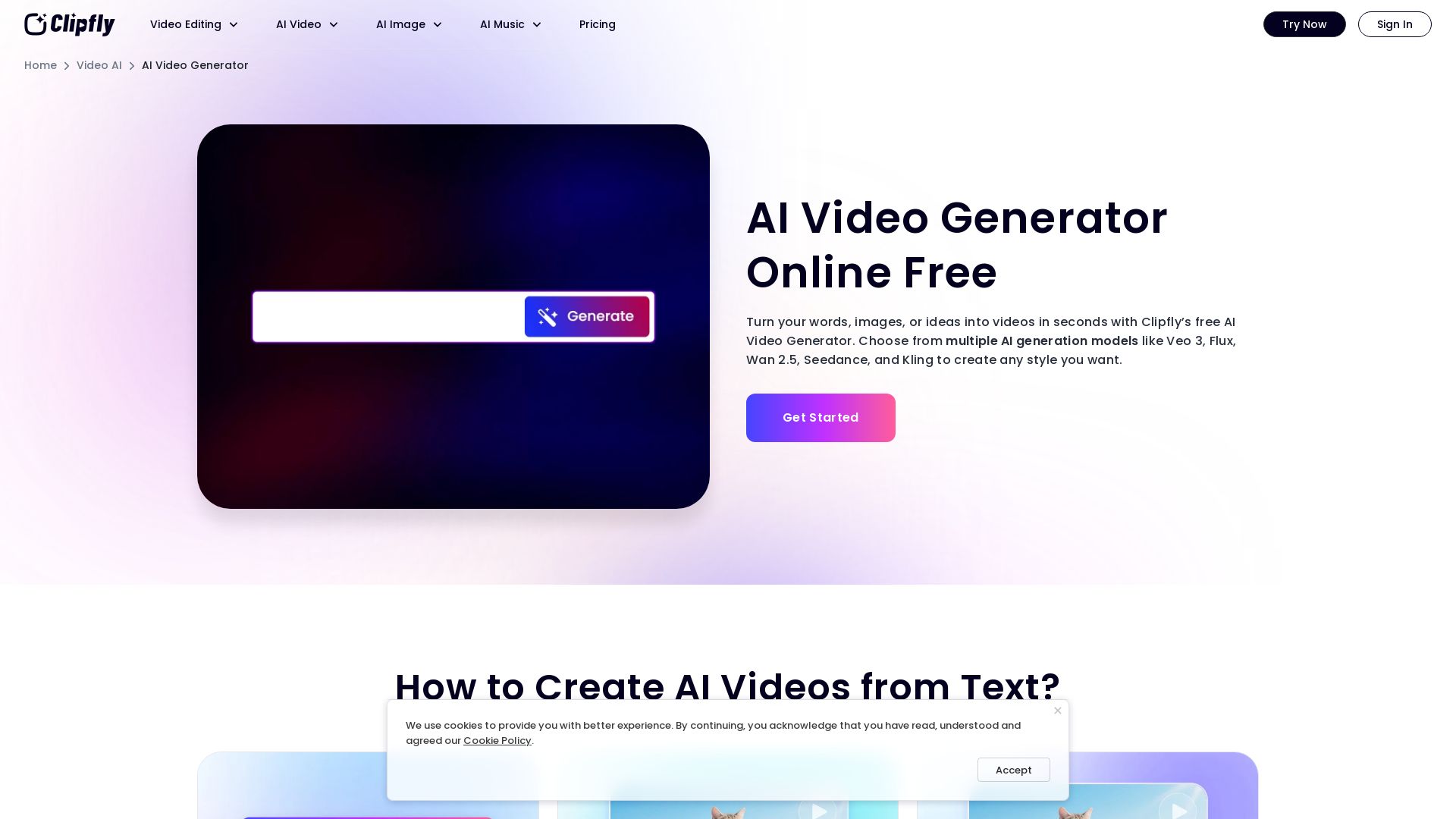 Clipfly AI Video Generator
