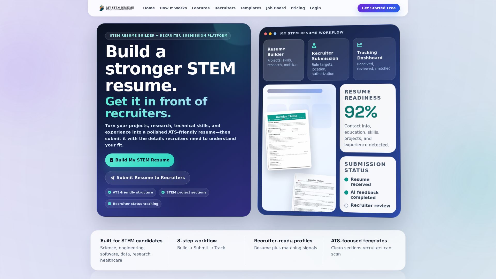 My STEM Resume