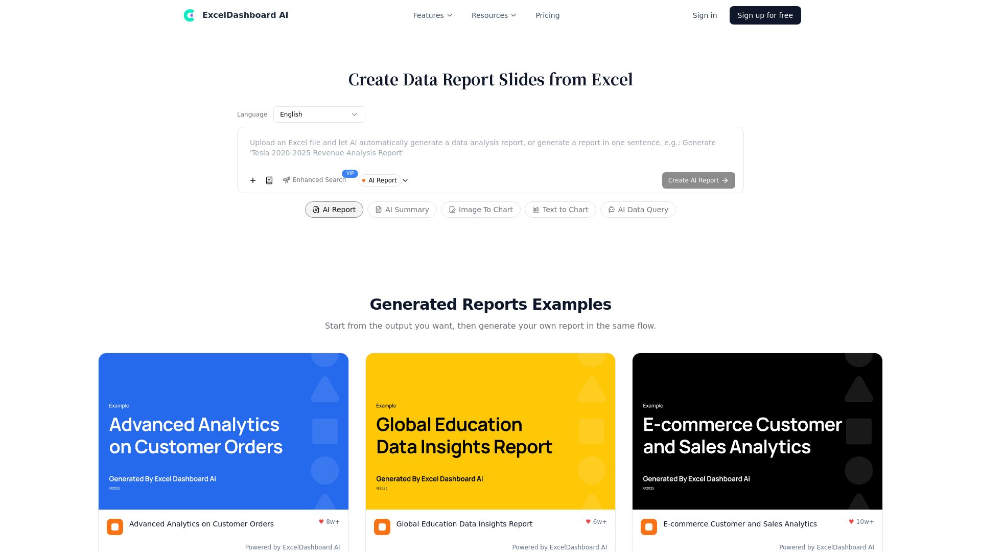 ExcelDashboard AI