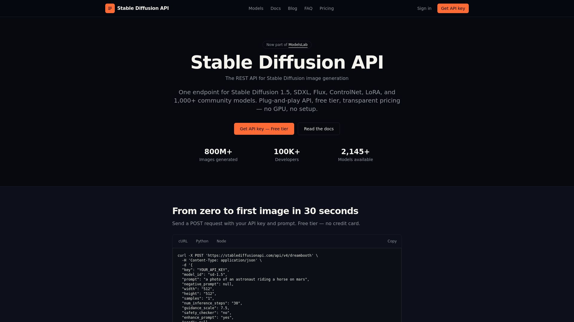 stablediffusion api