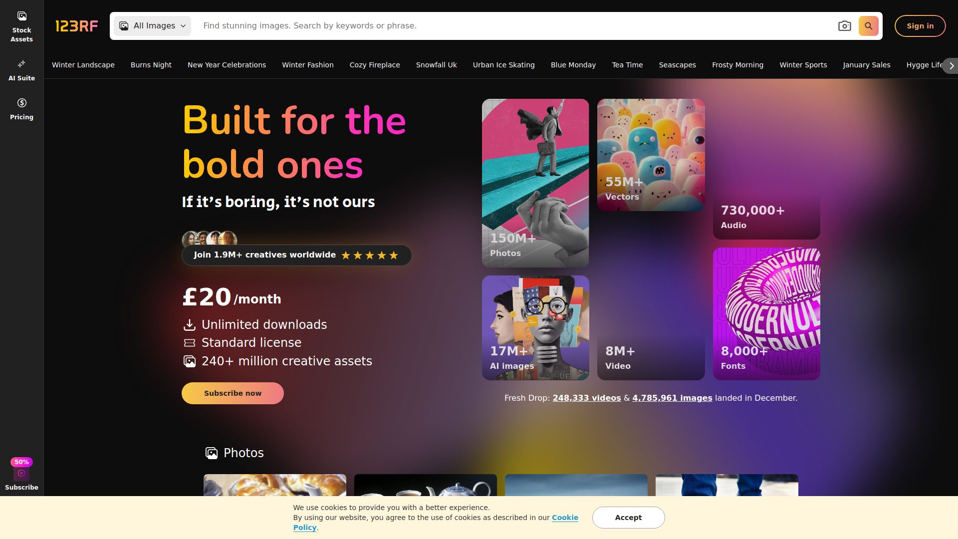 123RF AI Search Engine