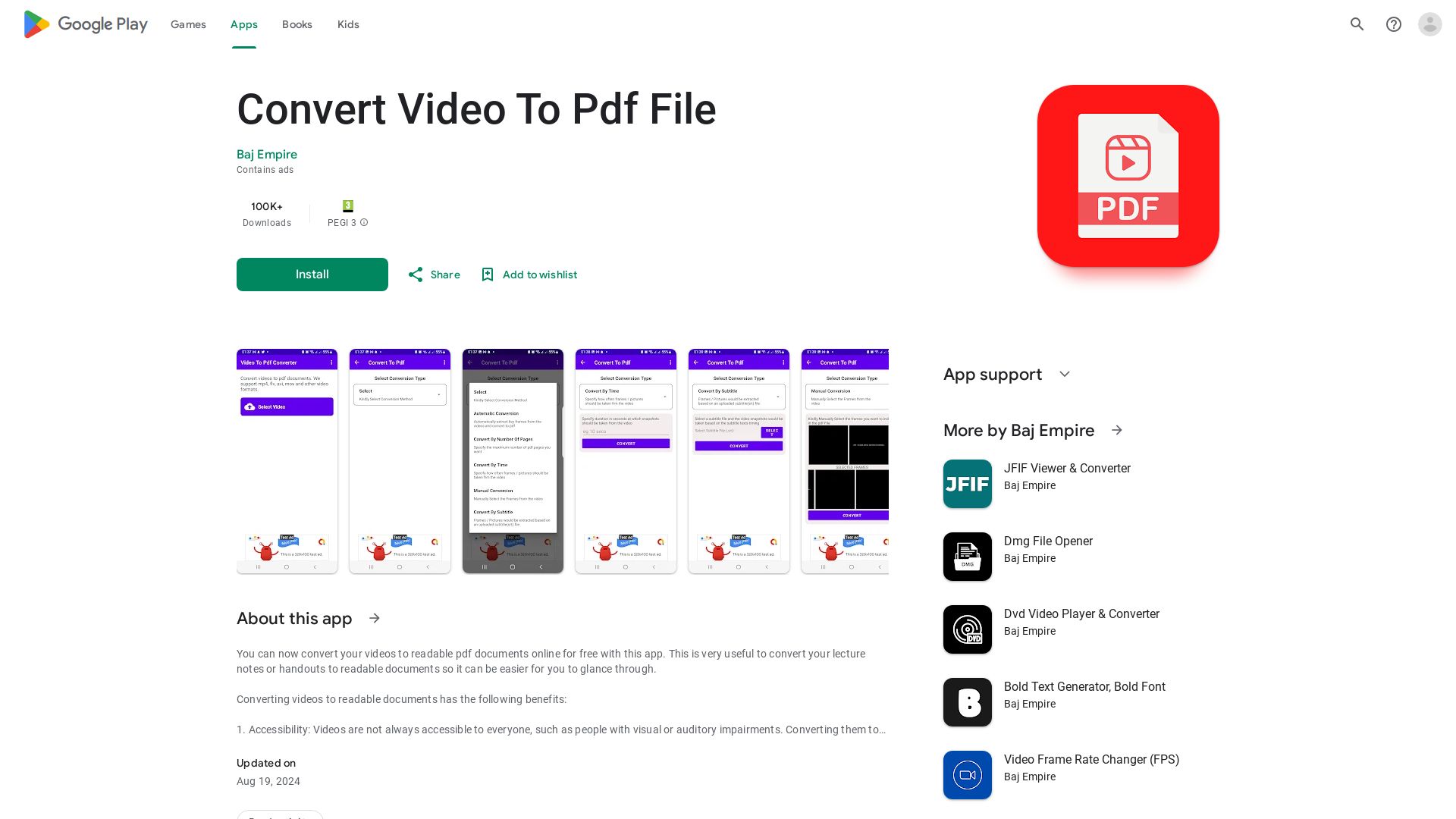 Video To Pdf Converter