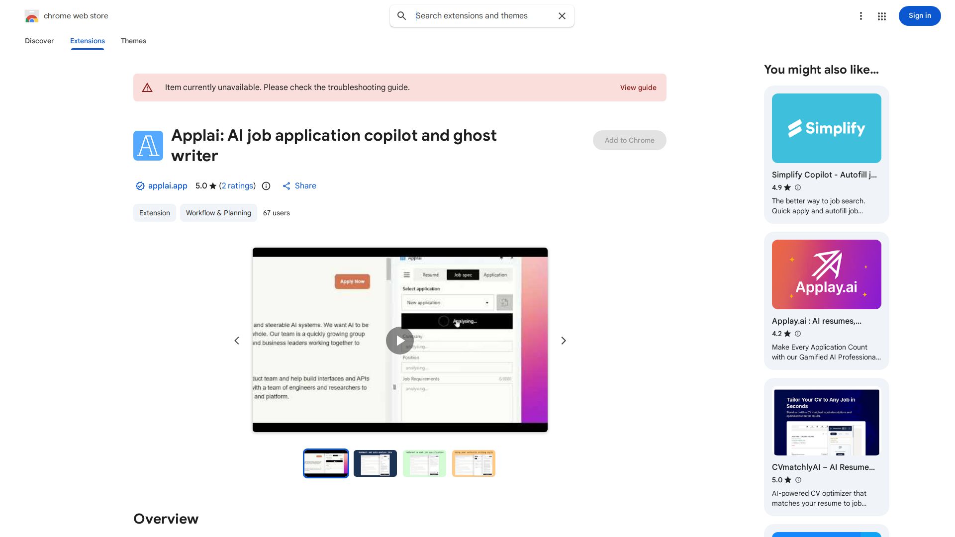 Applai AI Chrome Extension