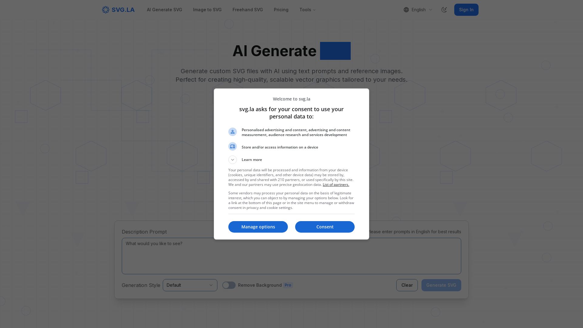 AI Generate SVG